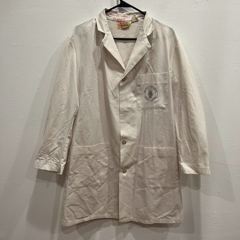 Martin Luther King Jr Hospital Koratron Doctor Jacket Gordon Turner Vintage B8